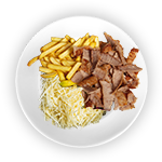 Donner Kebab With Cheese & Salad 